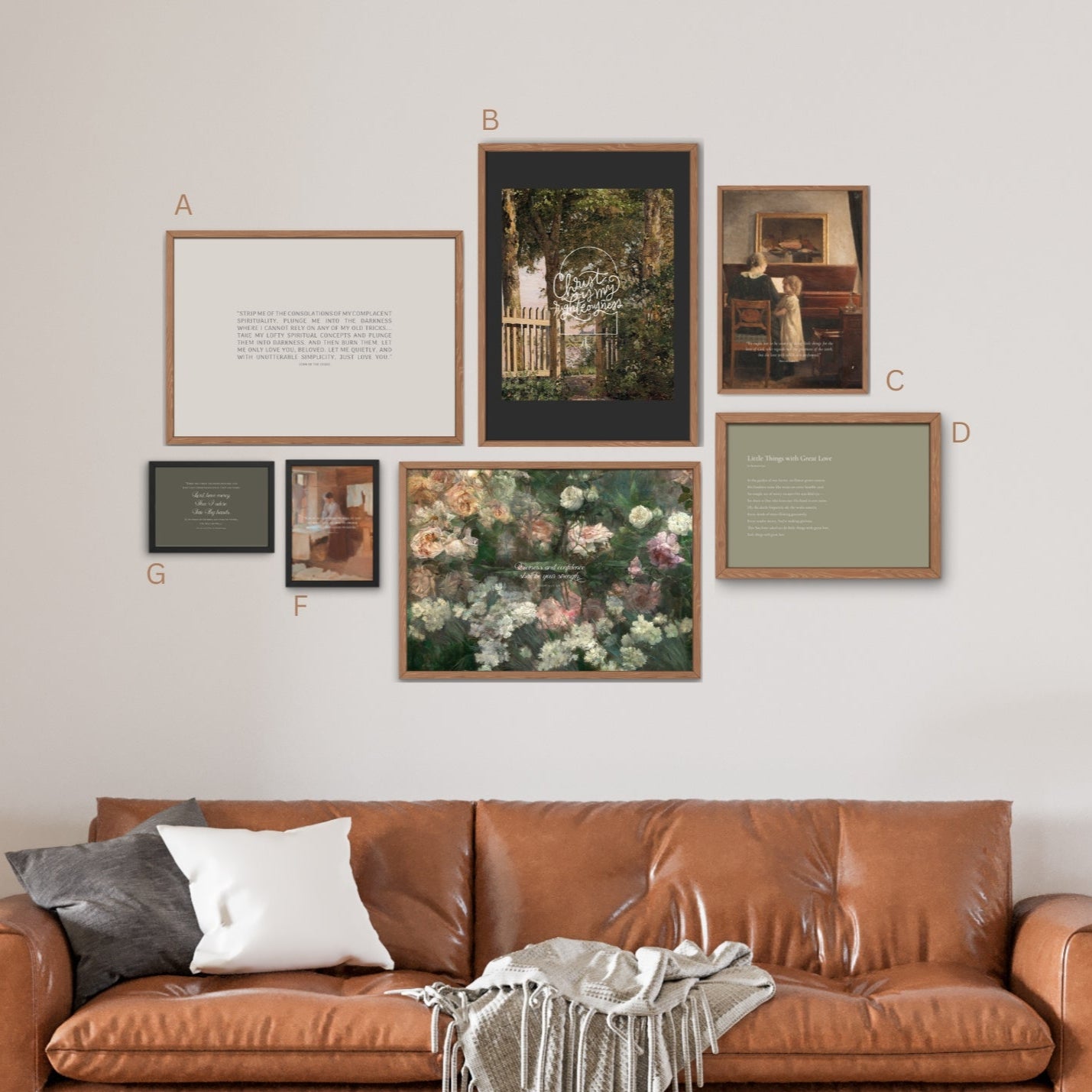 "Christ is My Righteousness" Truth Wall (7 Prints)