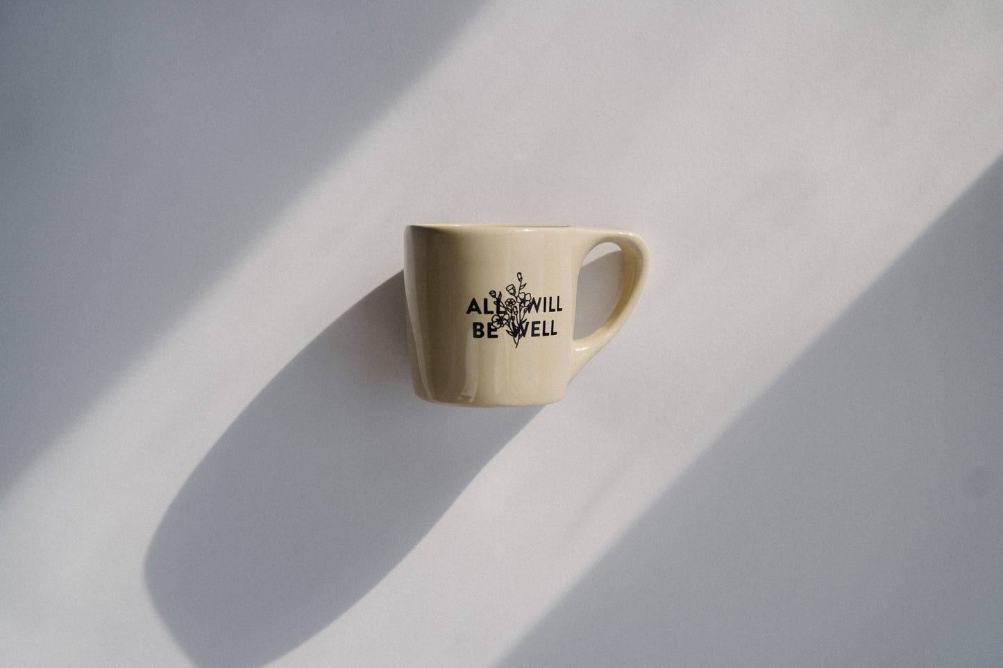 10 oz - 'All Will Be Well' Floral Mug