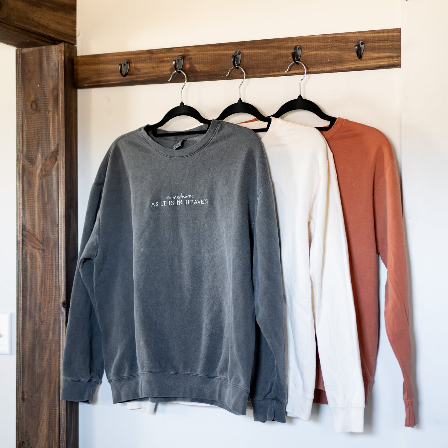 "In My Home as it is in Heaven" Crewneck Sweatshirt