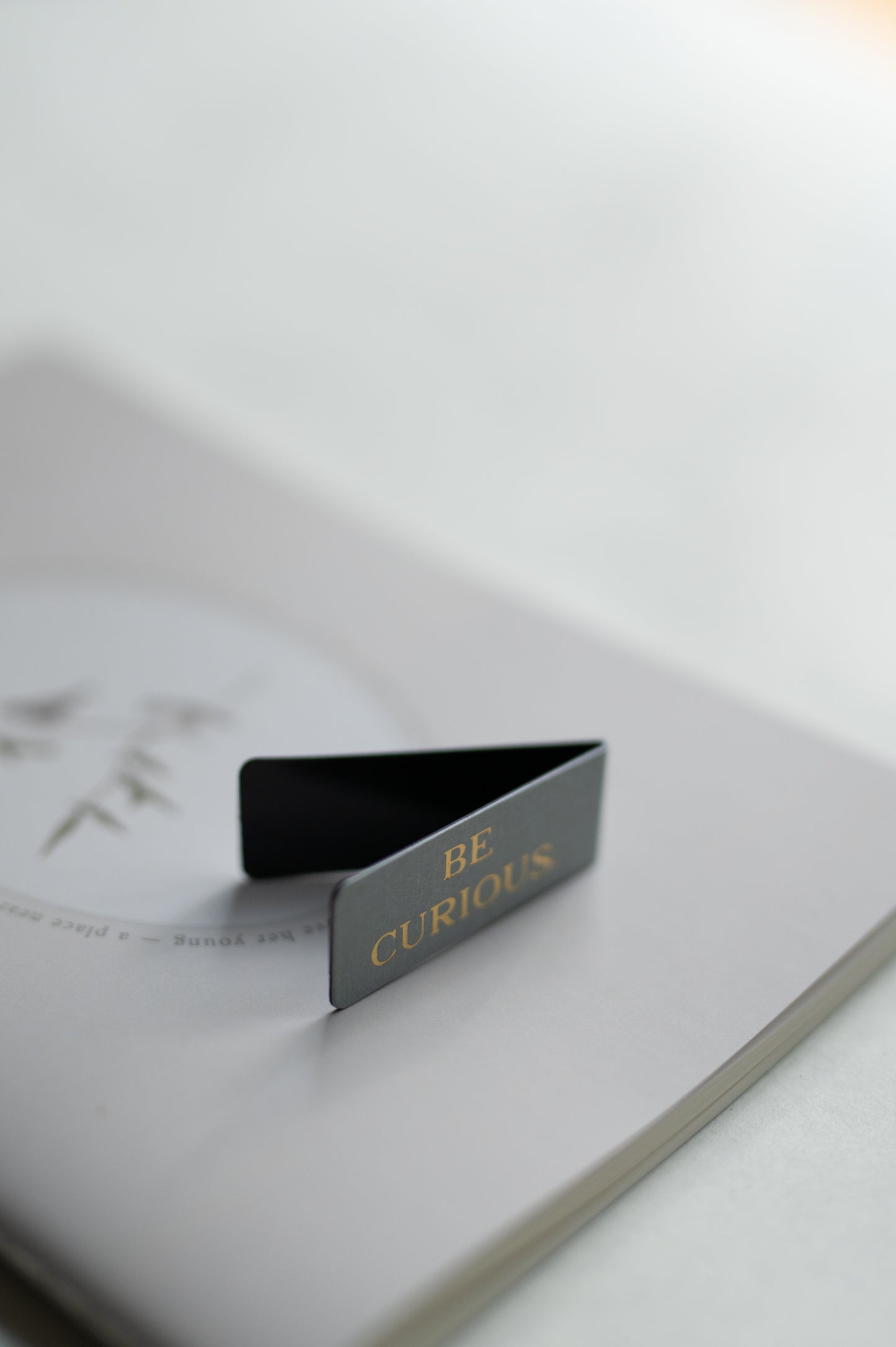 “Be Curious” magnetic bookmark