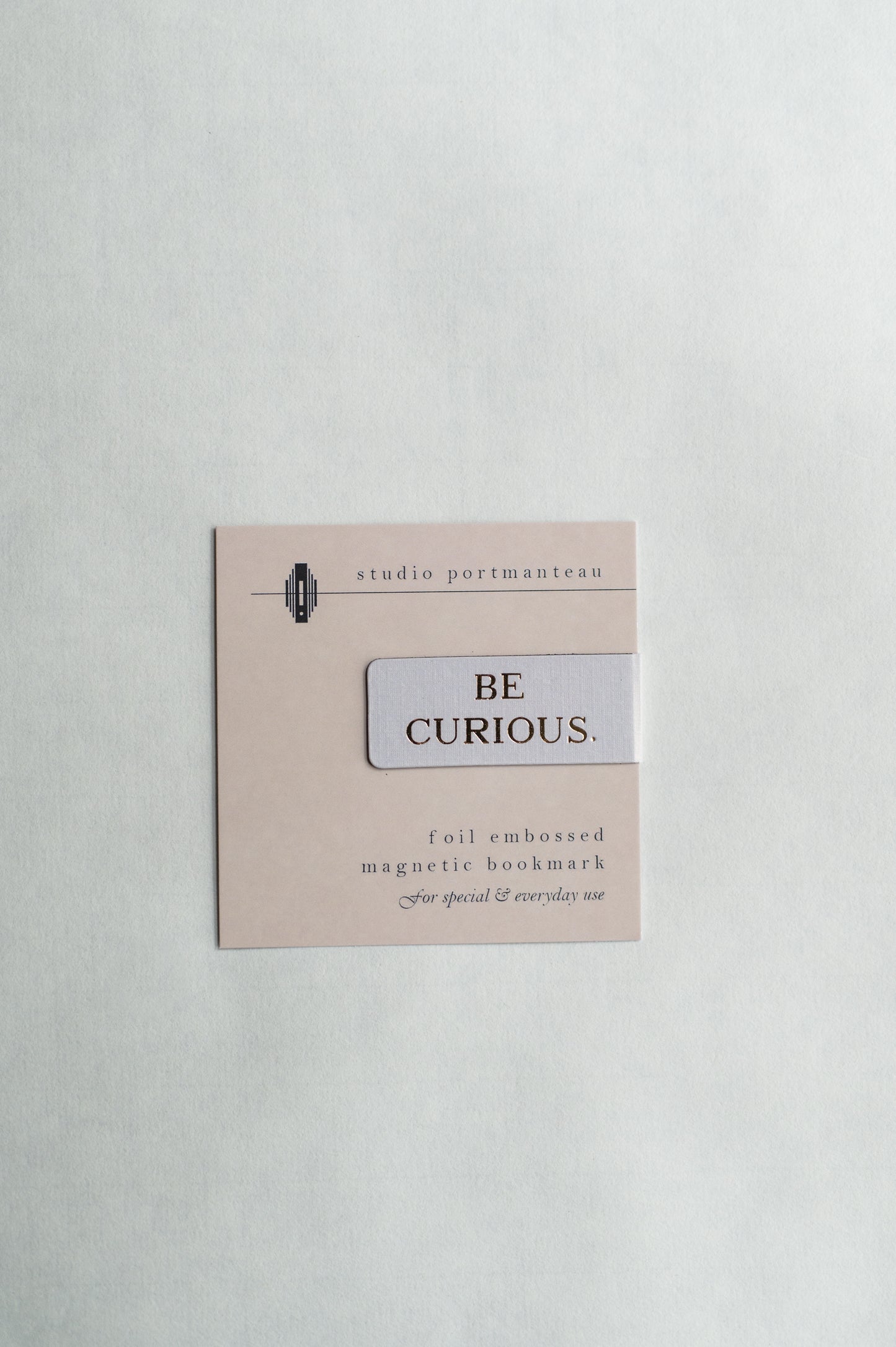 “Be Curious” magnetic bookmark