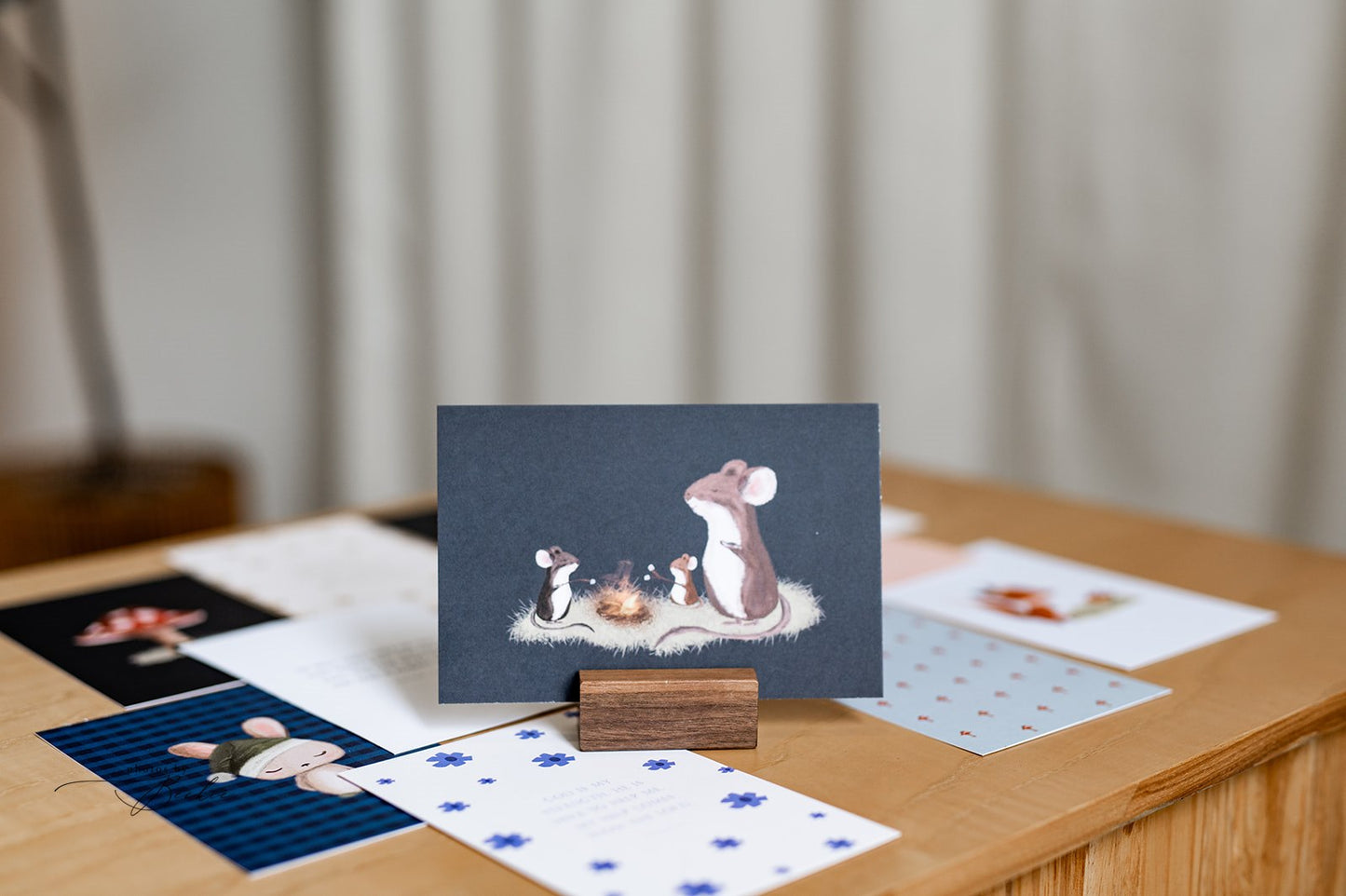 "All Through the Night" Prayer Cards + Wooden Display Block