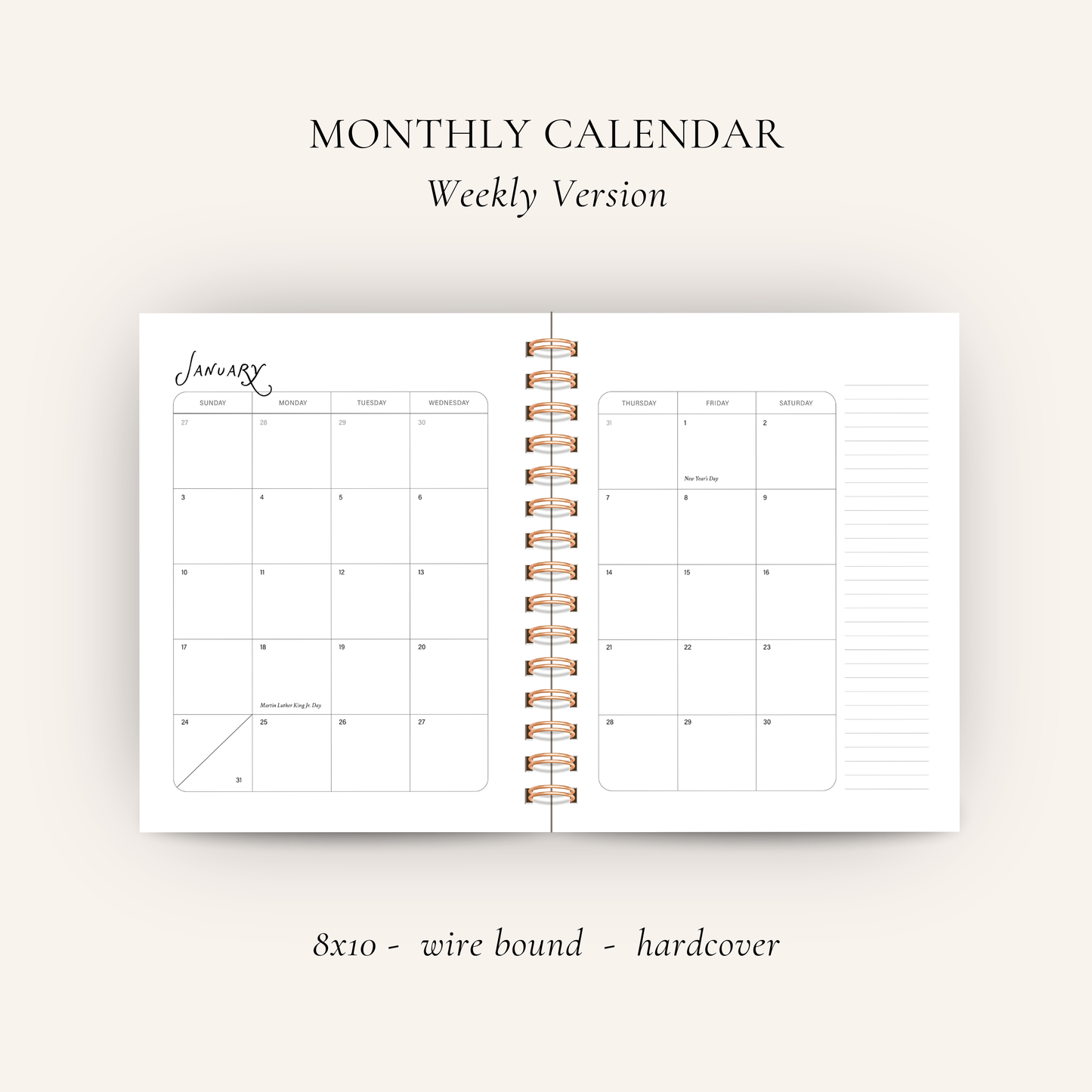 🎉Preorders open August 31! 🎉  2027 Clarity Planner - WEEKLY VERSION