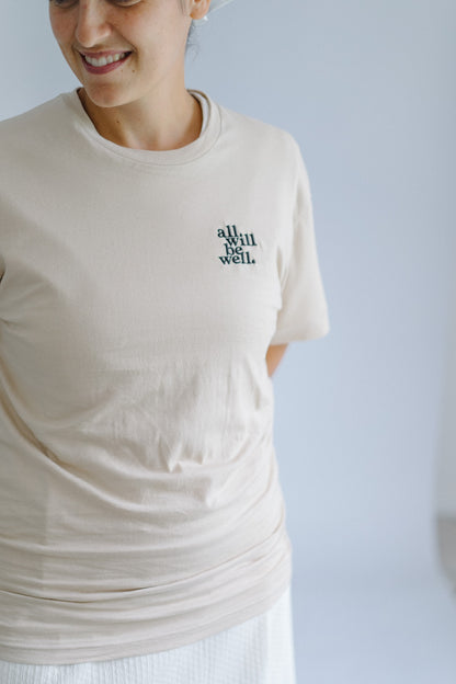 "All Will Be Well" Unisex T-Shirt (embroidered)