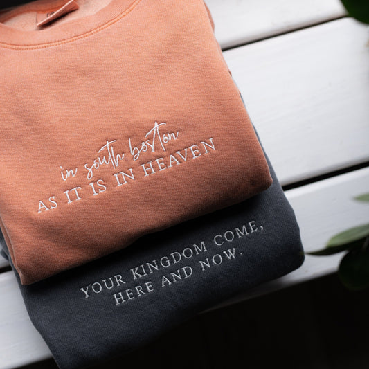 Lord's Prayer Crewneck Sweatshirt - two design options