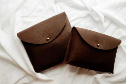 Handmade Leather Bible Pouch - Two Sizes