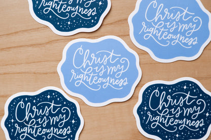 "Christ is My Righteousness" Sticker