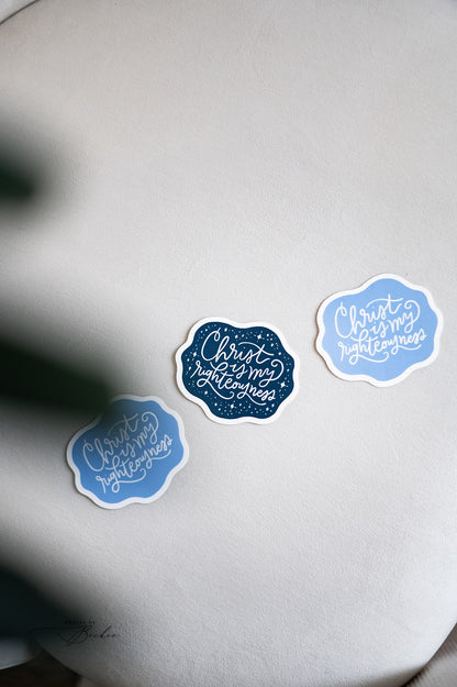 "Christ is My Righteousness" Sticker