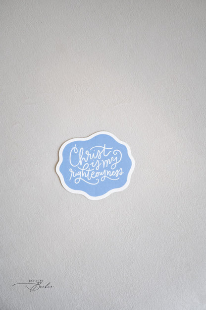 "Christ is My Righteousness" Sticker