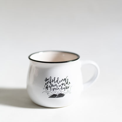 "Your Words Give Light" 12 oz. Mug