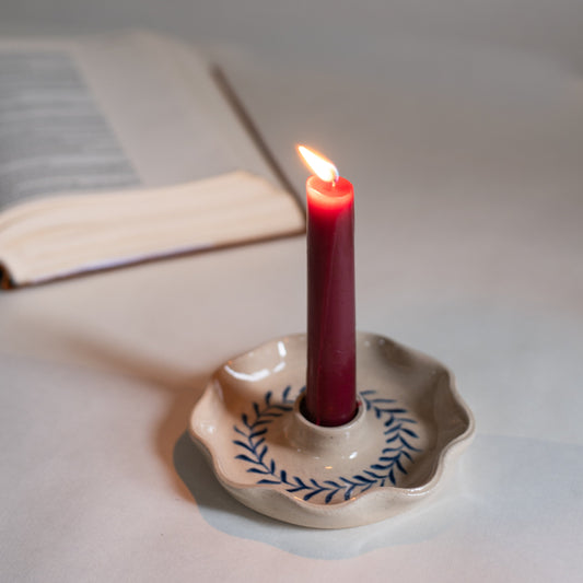 Quiet Time Pottery Candleholder