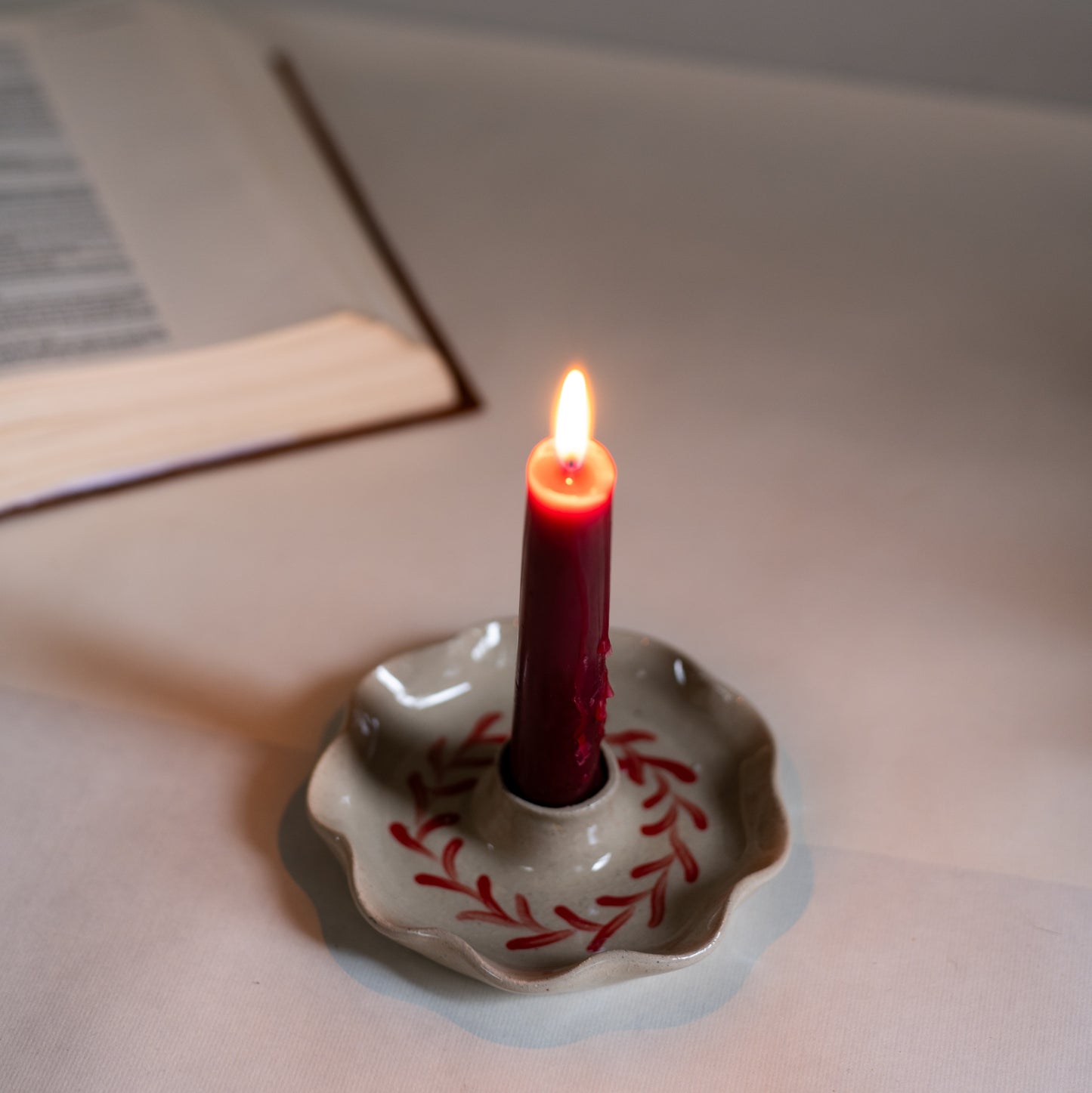 Quiet Time Pottery Candleholder