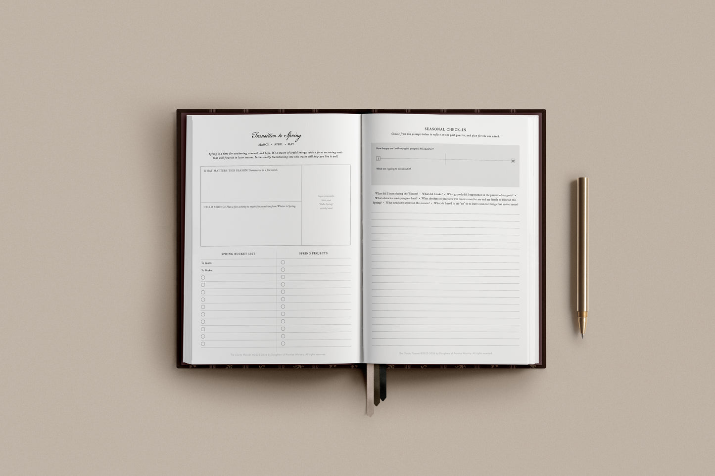 2026 Clarity Planner - DAILY PAGE VERSION
