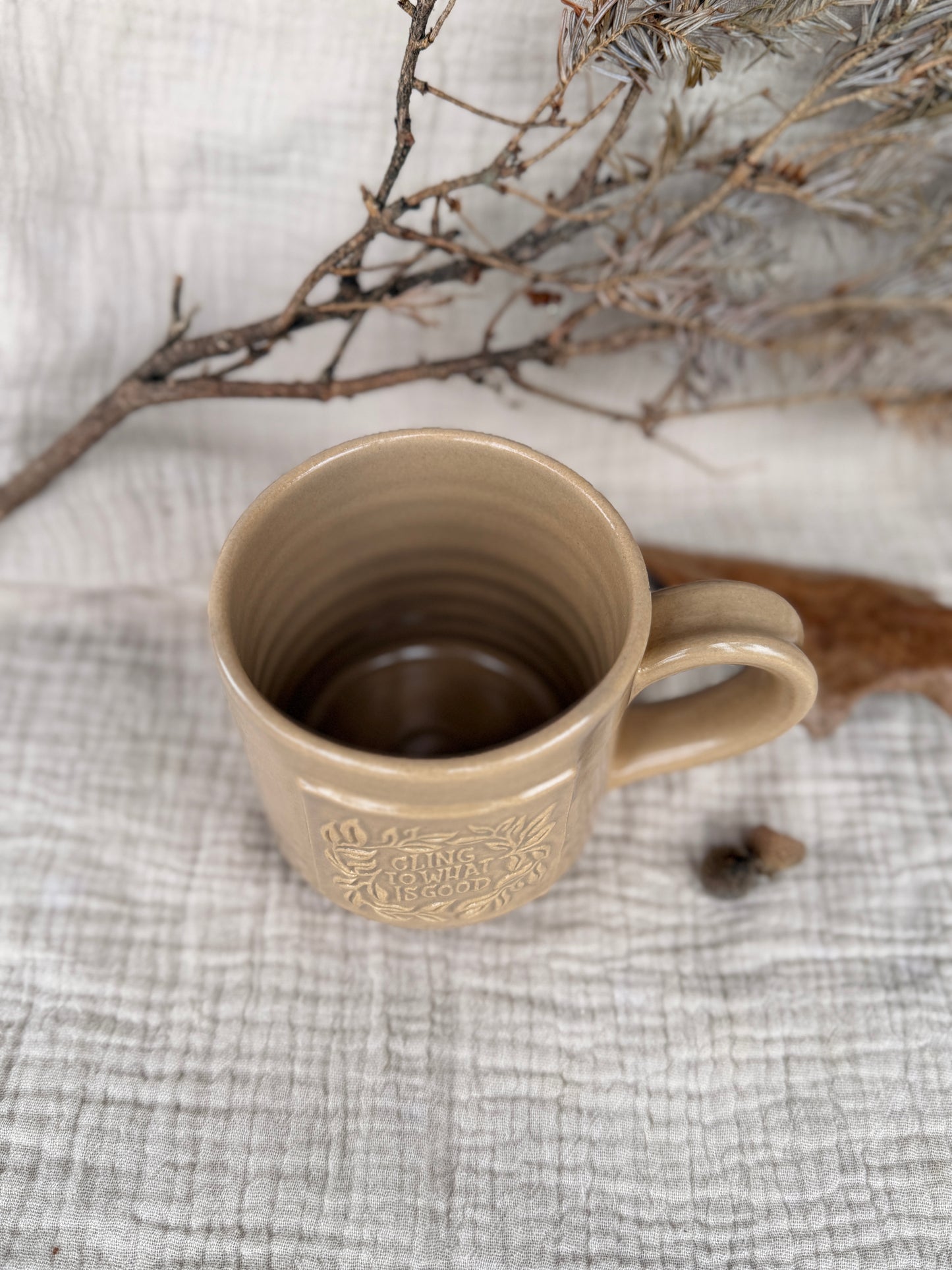 Cling to What is Good Mug