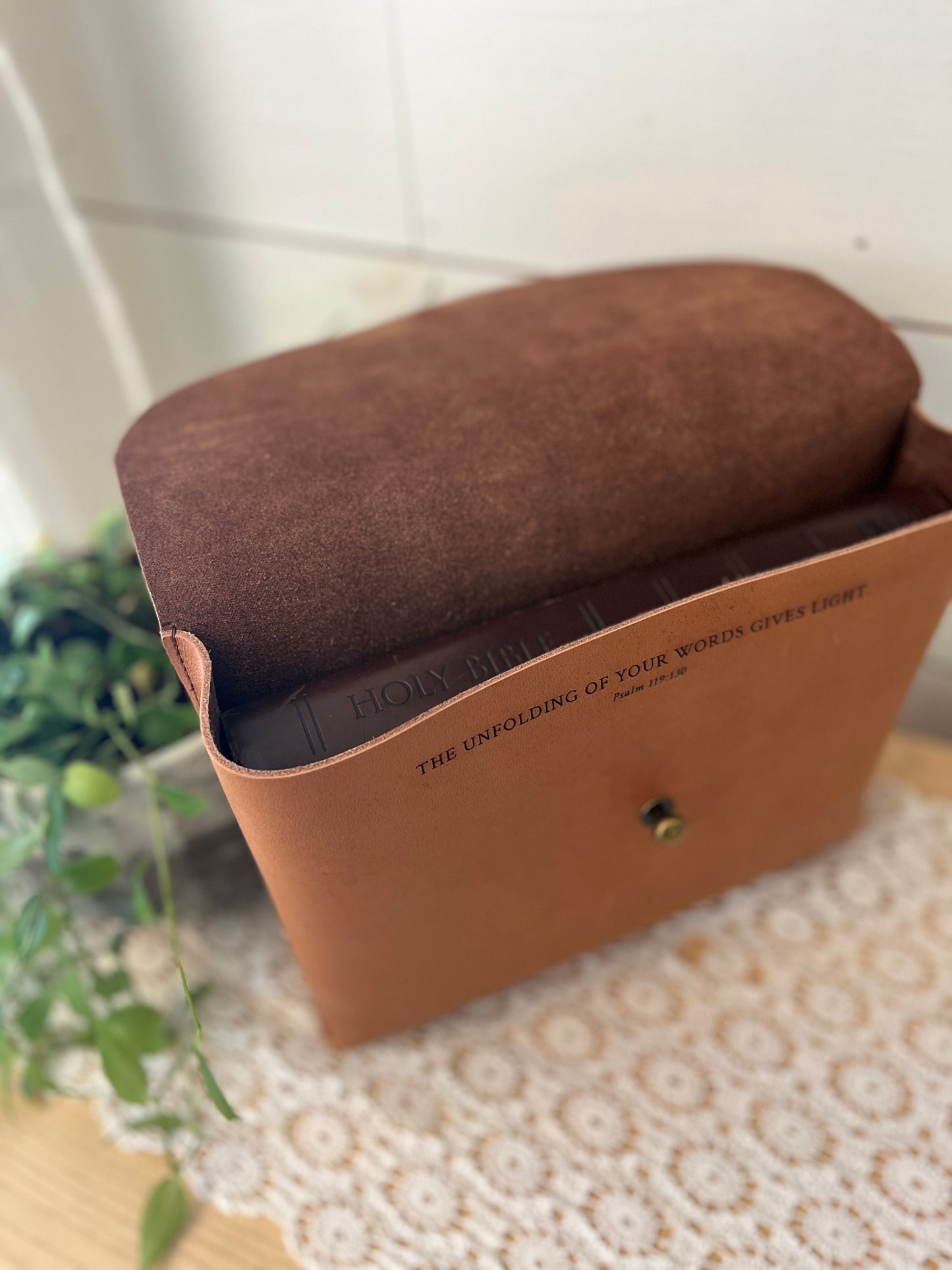 Handmade Leather Bible Pouch - Two Sizes