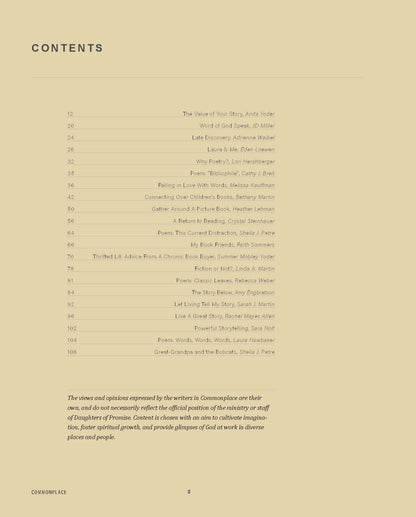 Commonplace Vol. 09 - Storyseekers & Storytellers