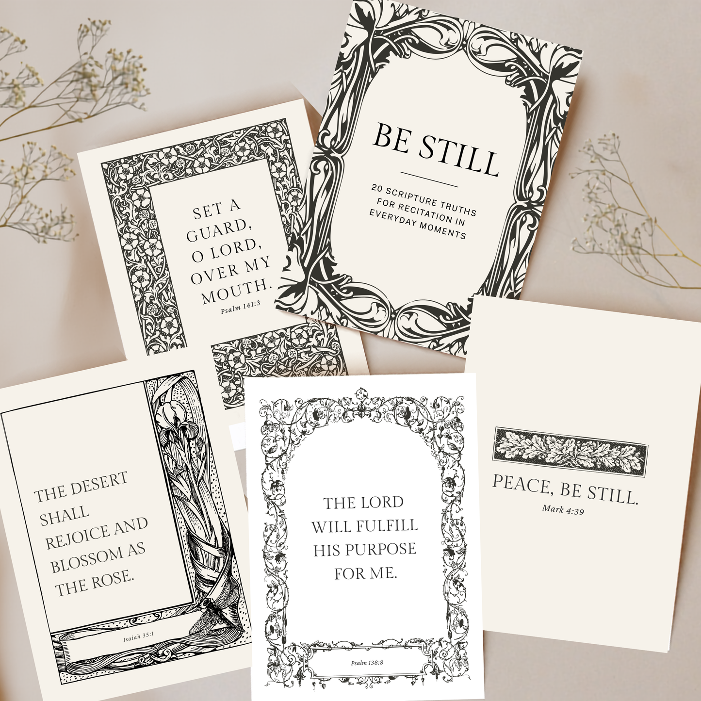 "Be Still" Scripture Prayer Cards