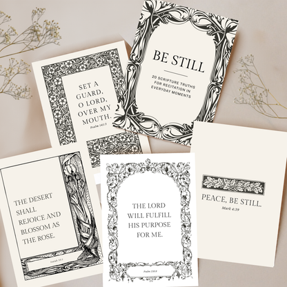 "Be Still" Scripture Prayer Cards