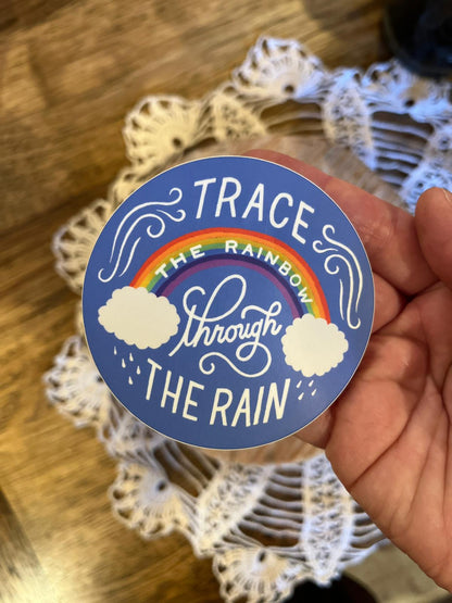 Trace the Rainbow Sticker