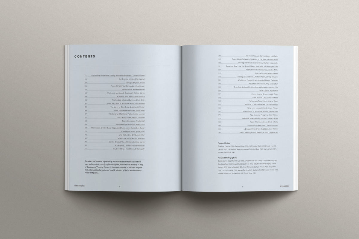 Commonplace Vol. 11 - Wholeness