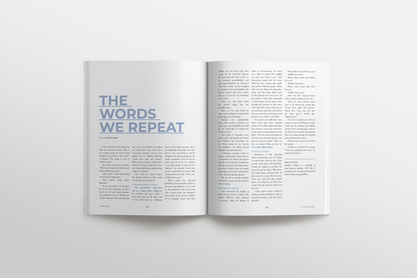 Commonplace Vol. 07 - Rhythms and Habits
